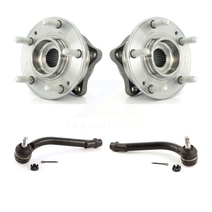 Wheel Bearing & Tie Rod End Front Kit For Hyundai Santa Fe Kia Sorento Veracruz