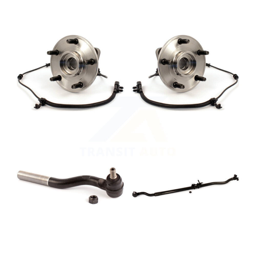 Wheel Bearing And Tie Rod End Front Kit For 2007-2010 Jeep Wrangler