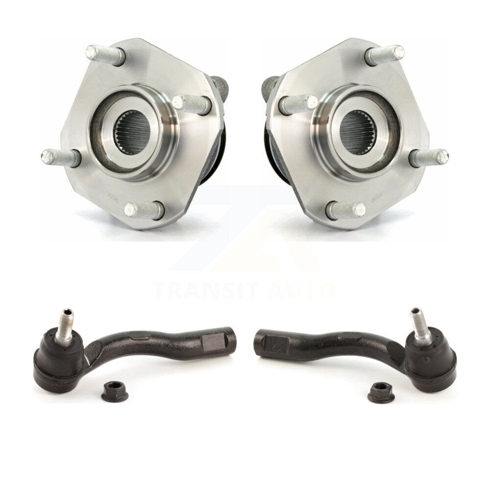 Wheel Bearing And Tie Rod End Front Kit For 2007-2012 Nissan Sentra 2.0L