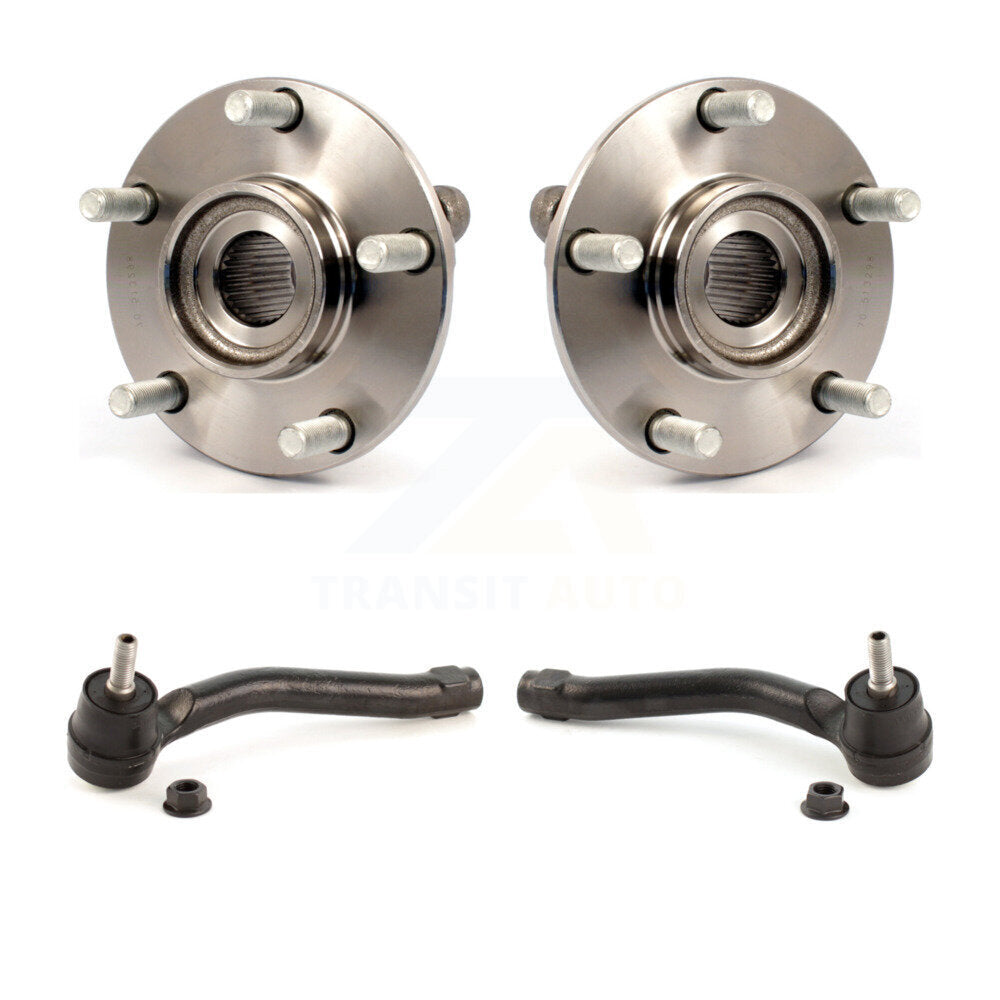 Wheel Bearing And Tie Rod End Front Kit For Nissan Rogue Select