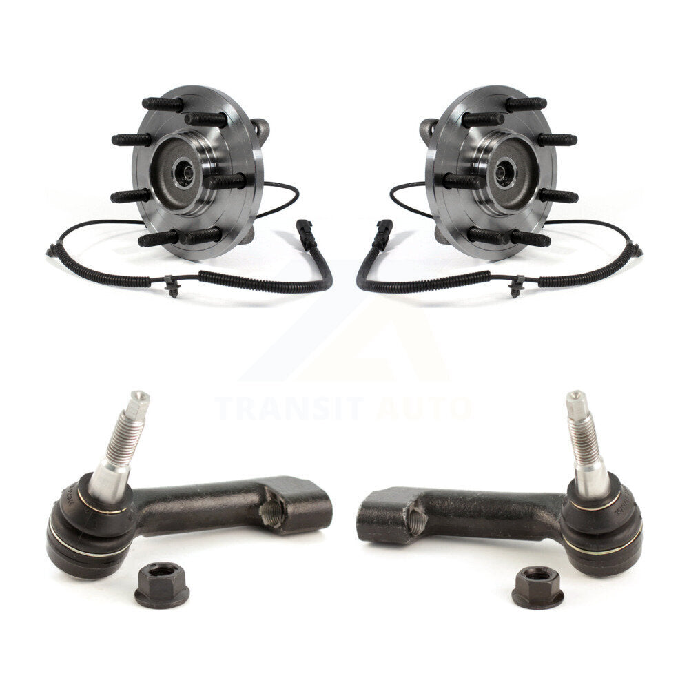 Wheel Bearing And Tie Rod End Front Kit For Ford F-150 With 7 Lug Wheels