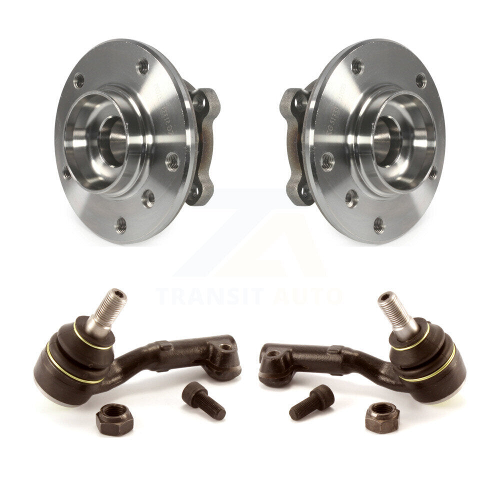 Wheel Bearing And Tie Rod End Front Kit For 2012-2015 BMW X1 AWD