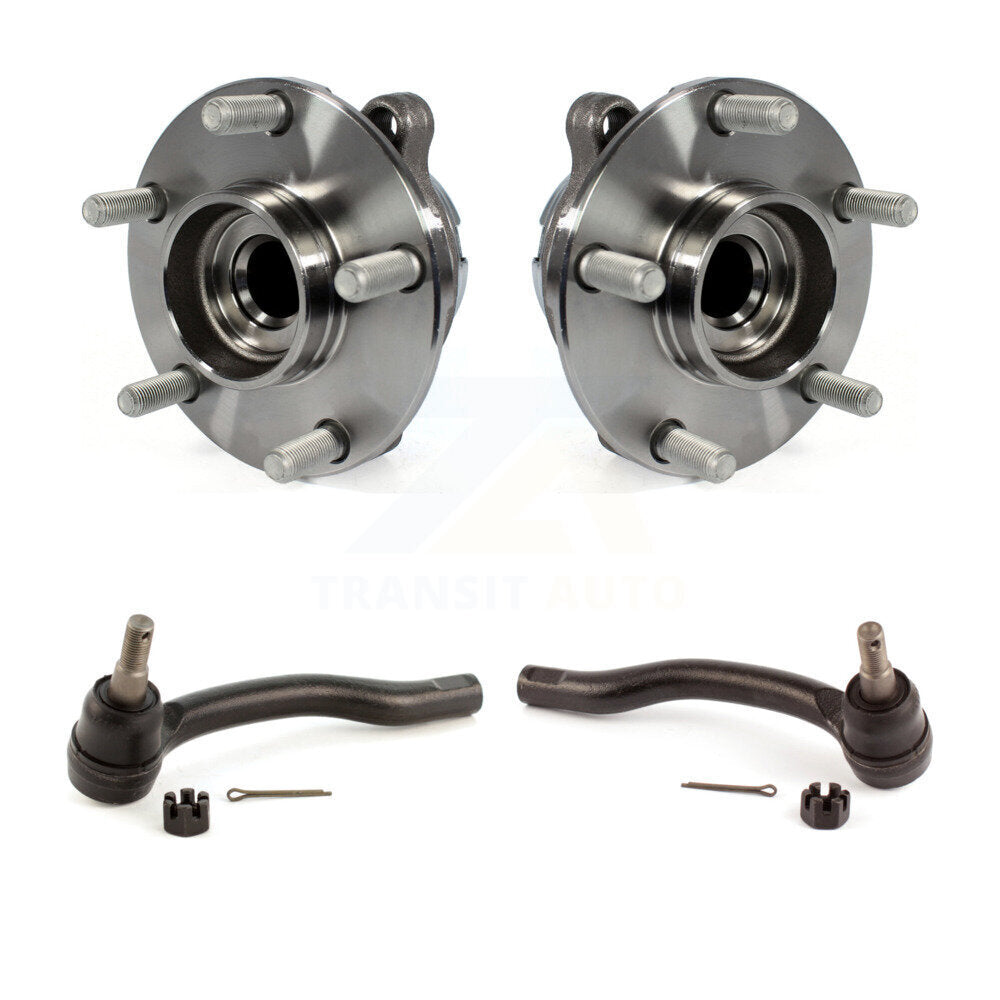 Wheel Bearing & Tie Rod End Front Kit For INFINITI Q50 G37 QX50 EX35 Nissan 370Z