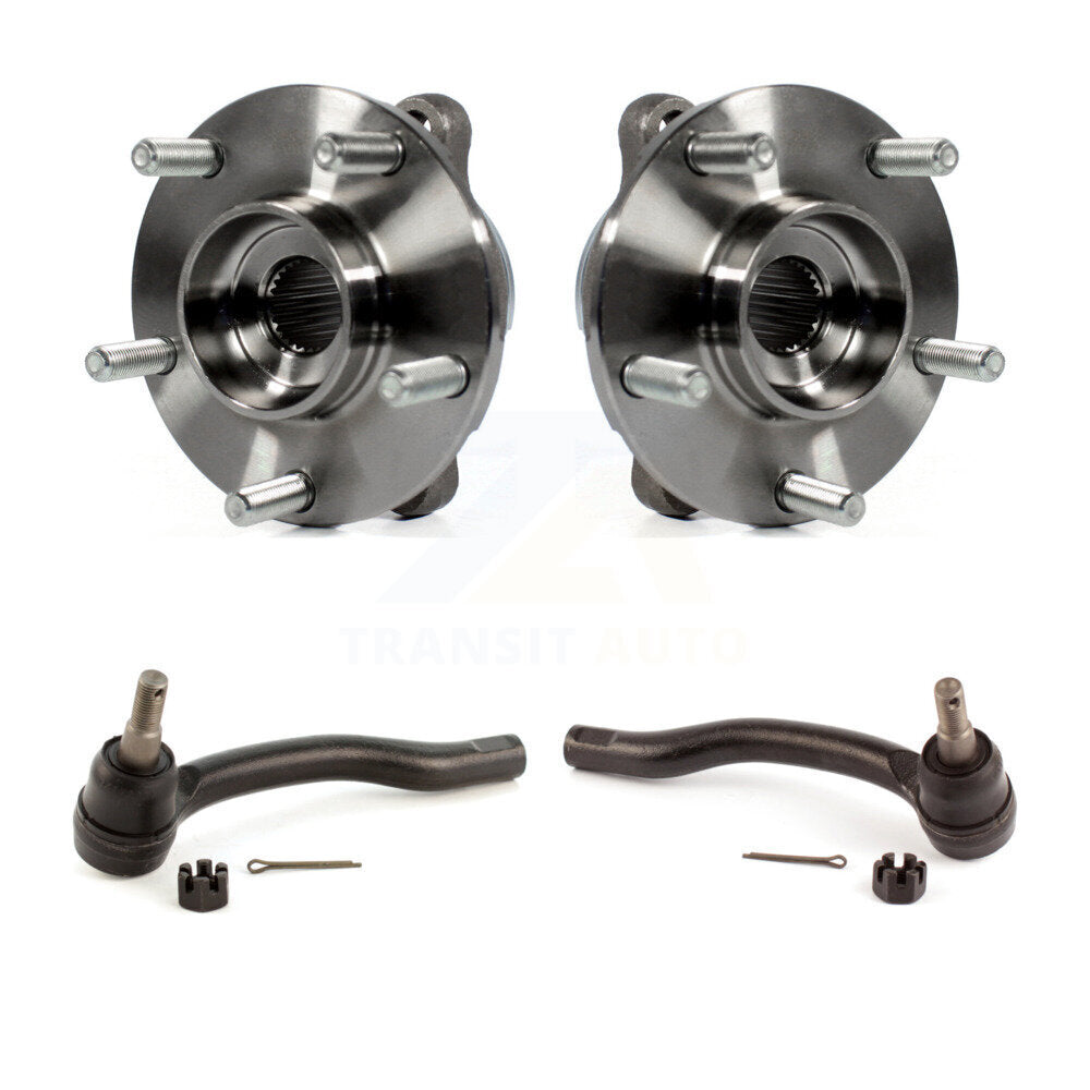 Wheel Bearing & Tie Rod End Front Kit For INFINITI Q50 G37 QX50 EX35 G35 Q60 M35