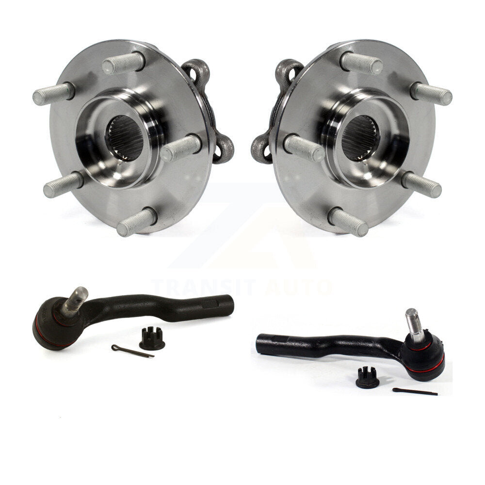 Wheel Bearing And Tie Rod End Front Kit For 2014-2017 Mazda 6