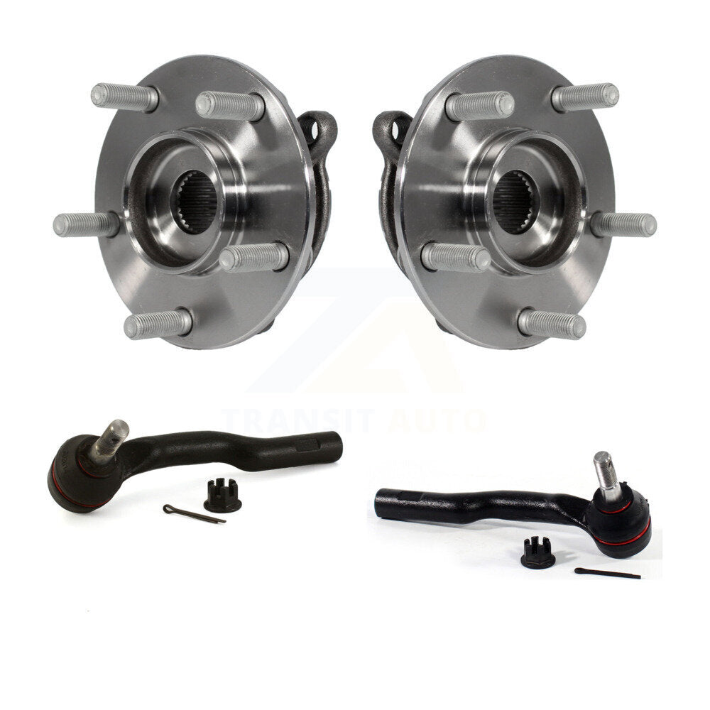 Wheel Bearing And Tie Rod End Front Kit For Mazda 3 Sport