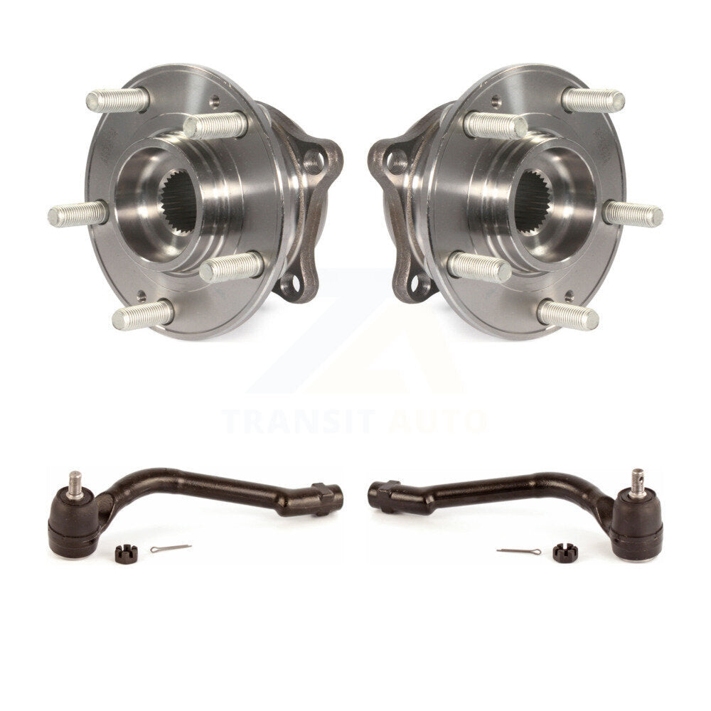 Wheel Bearing And Tie Rod End Front Kit For Hyundai Tucson Sonata Kia Cadenza