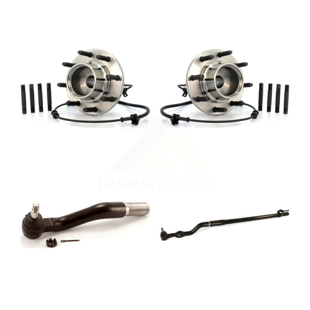 Wheel Bearing & Tie Rod End Front Kit For Ford F-350 Super Duty F-250 Excursion