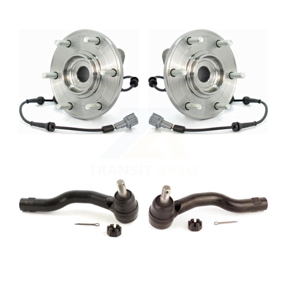 Wheel Bearing And Tie Rod End Front Kit For Nissan TITAN Armada INFINITI QX56