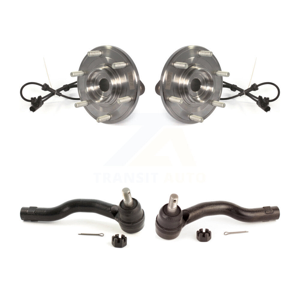 Wheel Bearing And Tie Rod End Front Kit For Nissan TITAN Armada