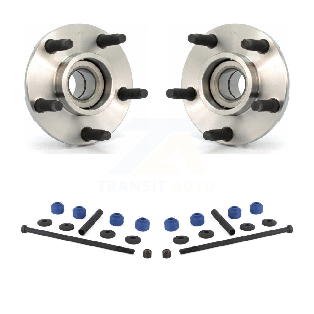Hub Bearing Assembly And Link Front Kit For 1994-2004 Ford Mustang