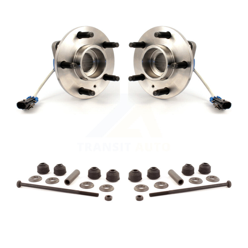 Hub Bearing Assembly & Link Front Kit For Buick Lucerne LeSabre Cadillac DeVille