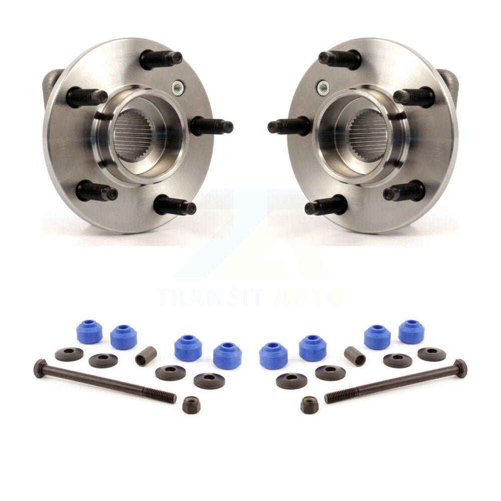 Hub Bearing Assembly And Link Front Kit For Chevrolet Impala Pontiac Buick Grand