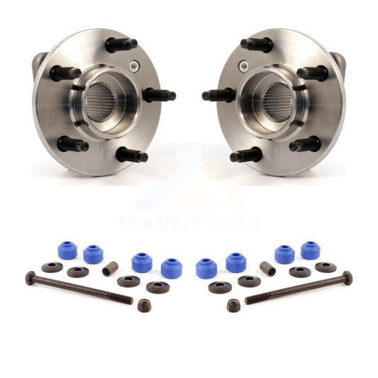 Hub Bearing Assembly And Link Front Kit For Chevrolet Impala Pontiac Buick Grand