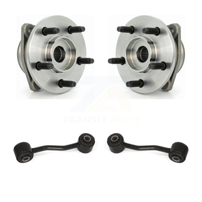 Hub Bearing Assembly And Link Front Kit For 2002-2005 Jeep Liberty Non-ABS