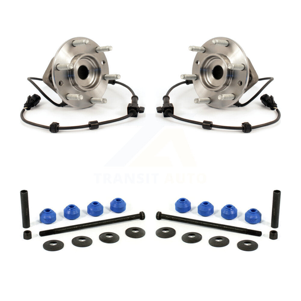 Hub Bearing Assembly And Link Front Kit For Chevrolet Trailblazer GMC Envoy Saab