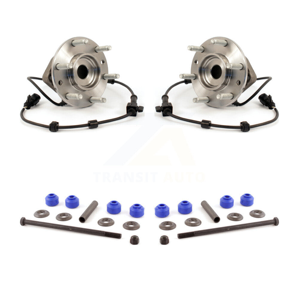 Hub Bearing Assembly And Link Front Kit For Chevrolet Trailblazer GMC Envoy Saab