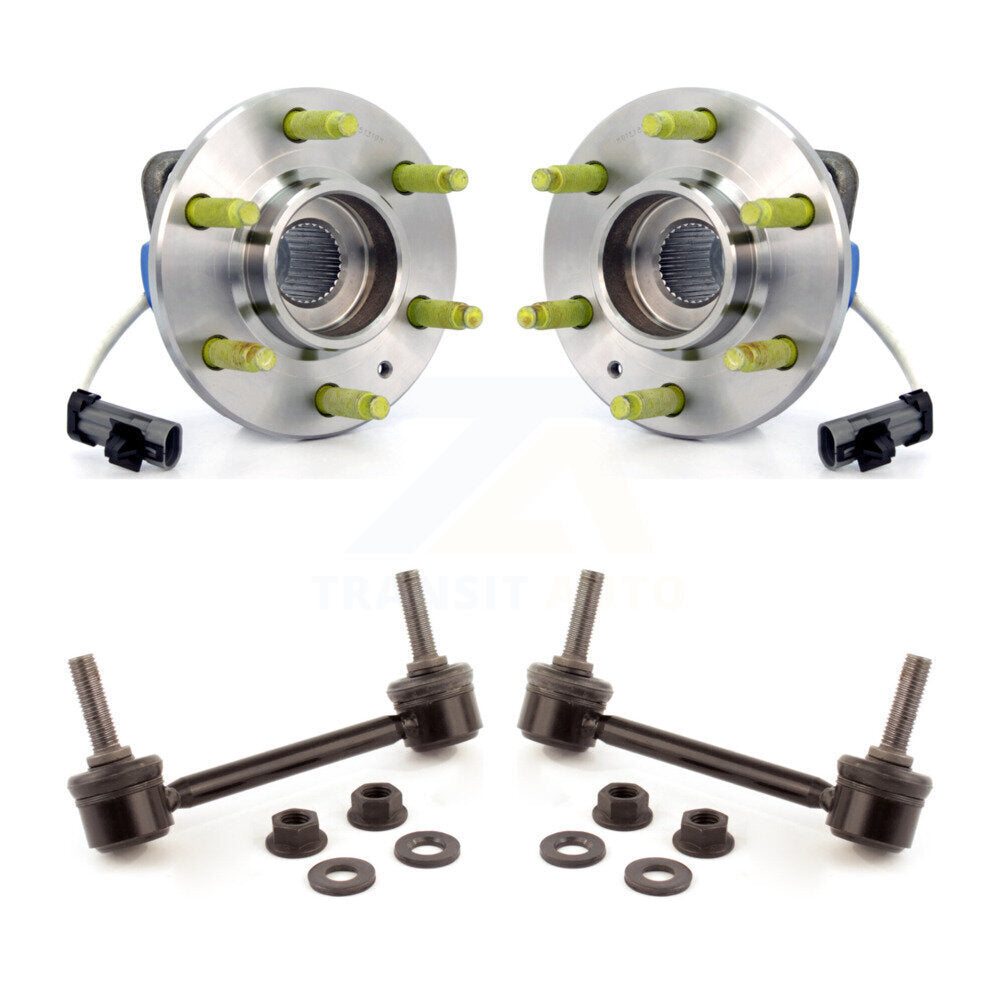 Hub Bearing Assembly And Link Front Kit For 2004-2009 Cadillac SRX AWD