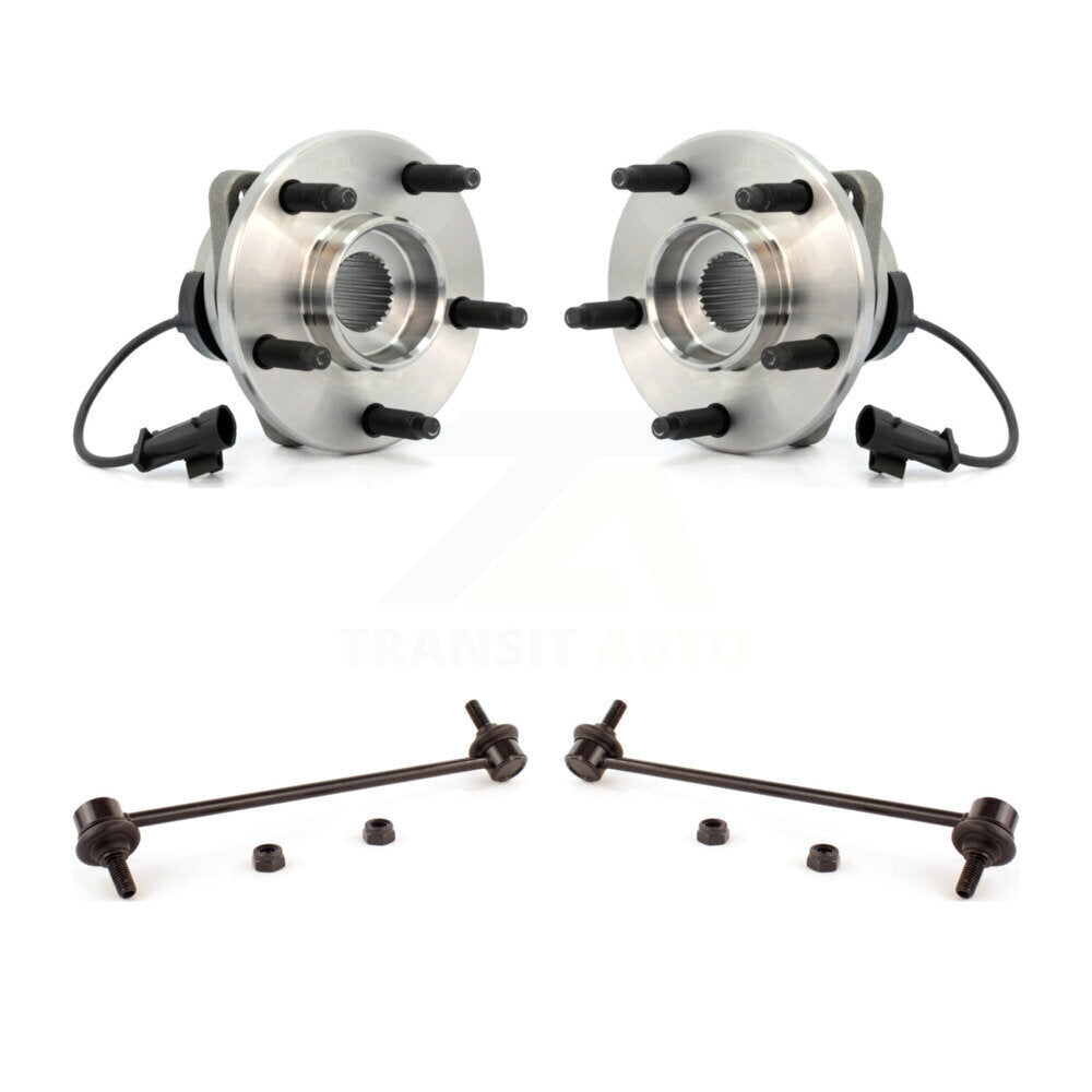 Hub Bearing Assembly & Link Front Kit For Chevrolet Malibu Pontiac G6 HHR Saturn