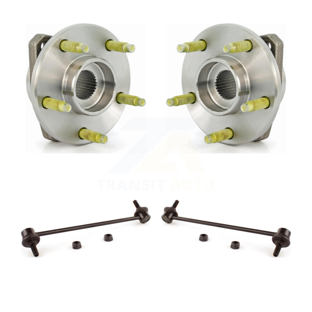 Hub Bearing Assembly And Link Front Kit For Chevrolet Malibu Pontiac G6 Non-ABS