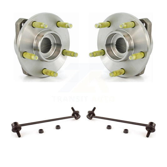 Hub Bearing Assembly And Link Front Kit For Chevrolet Malibu Pontiac G6 Non-ABS
