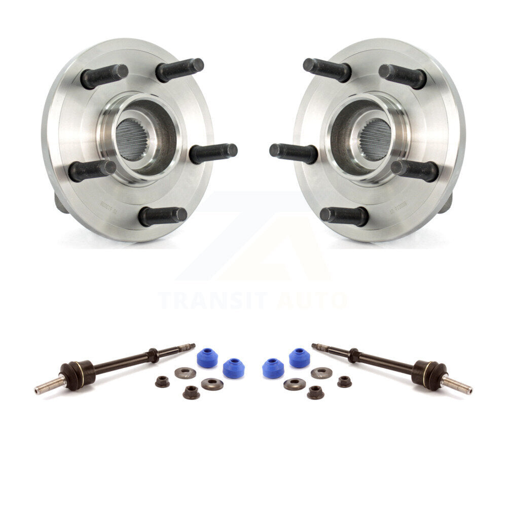 Hub Bearing Assembly And Link Front Kit For Dodge Dakota Mitsubishi Raider