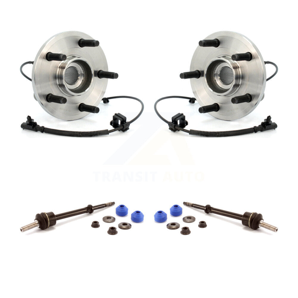 Hub Bearing Assembly And Link Front Kit For Dakota Dodge Ram Mitsubishi Raider