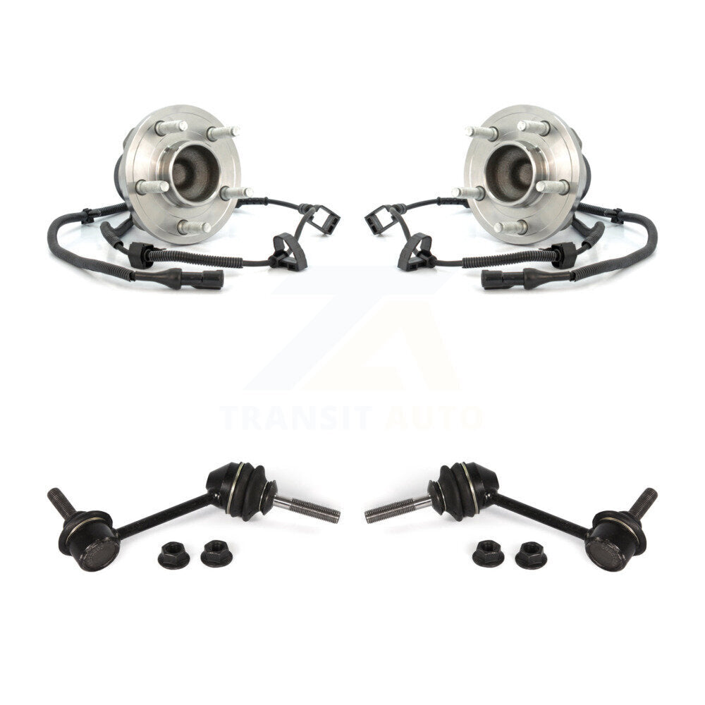 Hub Bearing Assembly And Link Front Kit For Ford Crown Victoria Lincoln Town Car