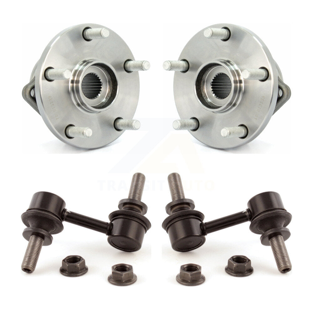 Hub Bearing Assembly And Link Front Kit For 2008-2014 Subaru Tribeca