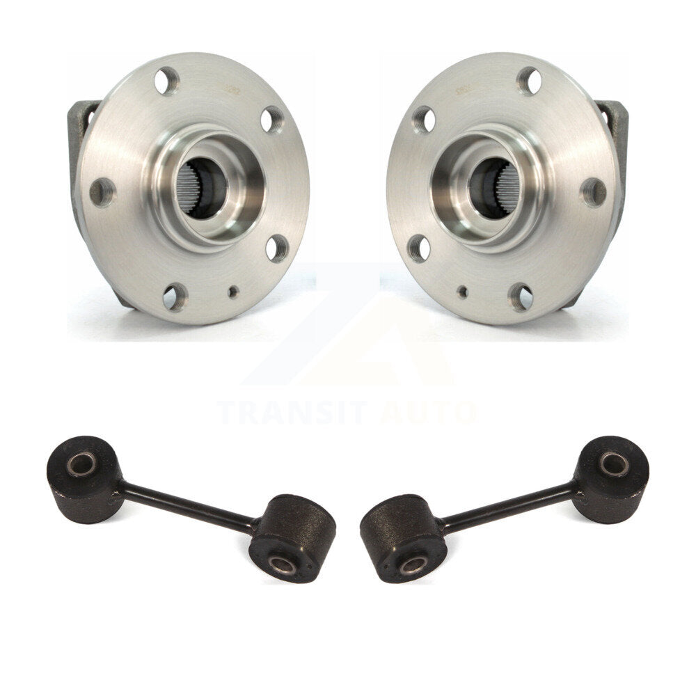 Hub Bearing Assembly Link Front Kit For 07-10 Volkswagen Golf City With 2 Holes