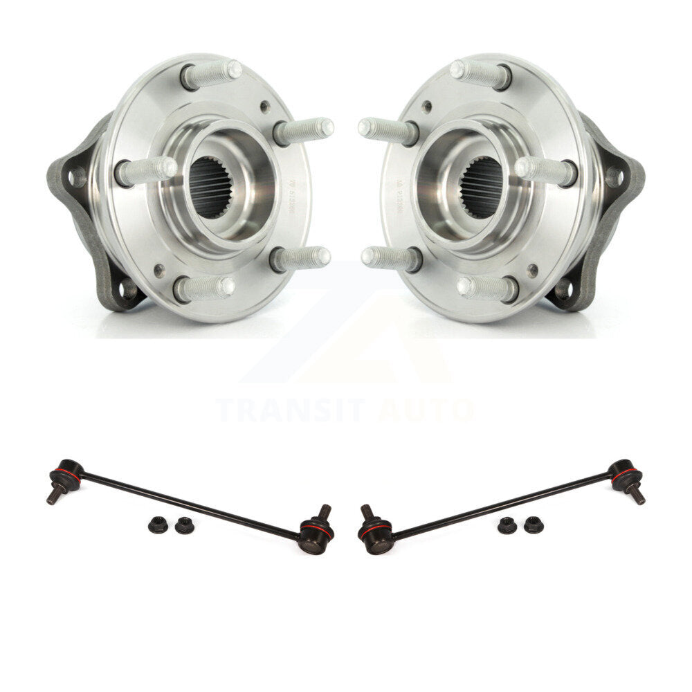 Hub Bearing Assembly & Link Front Kit For Hyundai Santa Fe Sport Kia Sorento XL