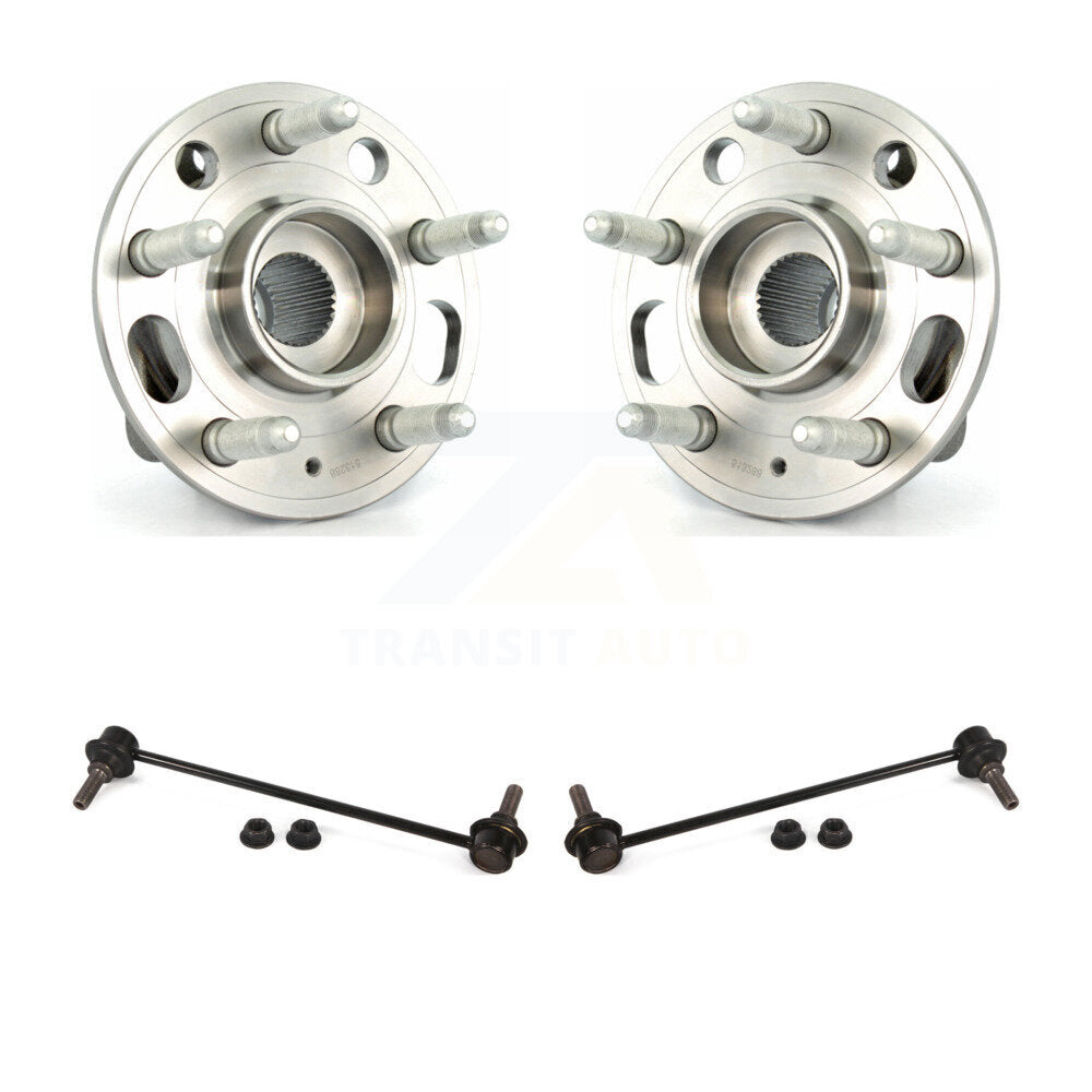 Hub Bearing Assembly & Link Front Kit For Chevrolet Malibu Impala Buick LaCrosse