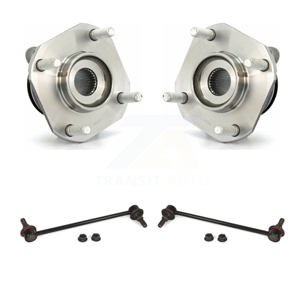 Hub Bearing Assembly And Link Front Kit For 2007-2012 Nissan Sentra 2.0L