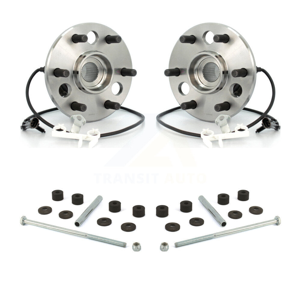 Hub Bearing Assembly & Link Front Kit For K1500 Chevrolet GMC K2500 Tahoe Yukon