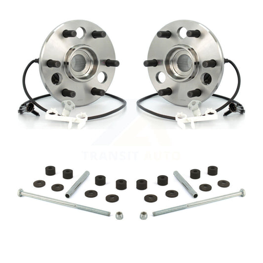 Hub Bearing Assembly & Link Front Kit For K1500 Chevrolet GMC K2500 Tahoe Yukon