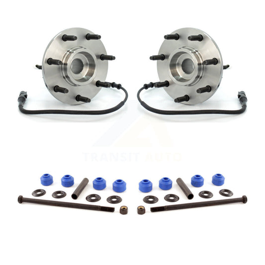Hub Bearing Assembly And Link Front Kit For Ford F-150 Heritage F-250