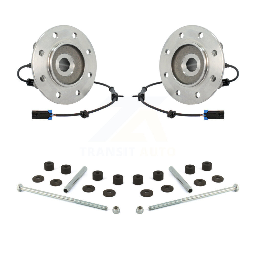 Hub Bearing Assembly & Link Front Kit For Chevrolet GMC K1500 K2500 K3500 Tahoe