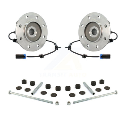 Hub Bearing Assembly & Link Front Kit For Chevrolet GMC K1500 K2500 K3500 Tahoe