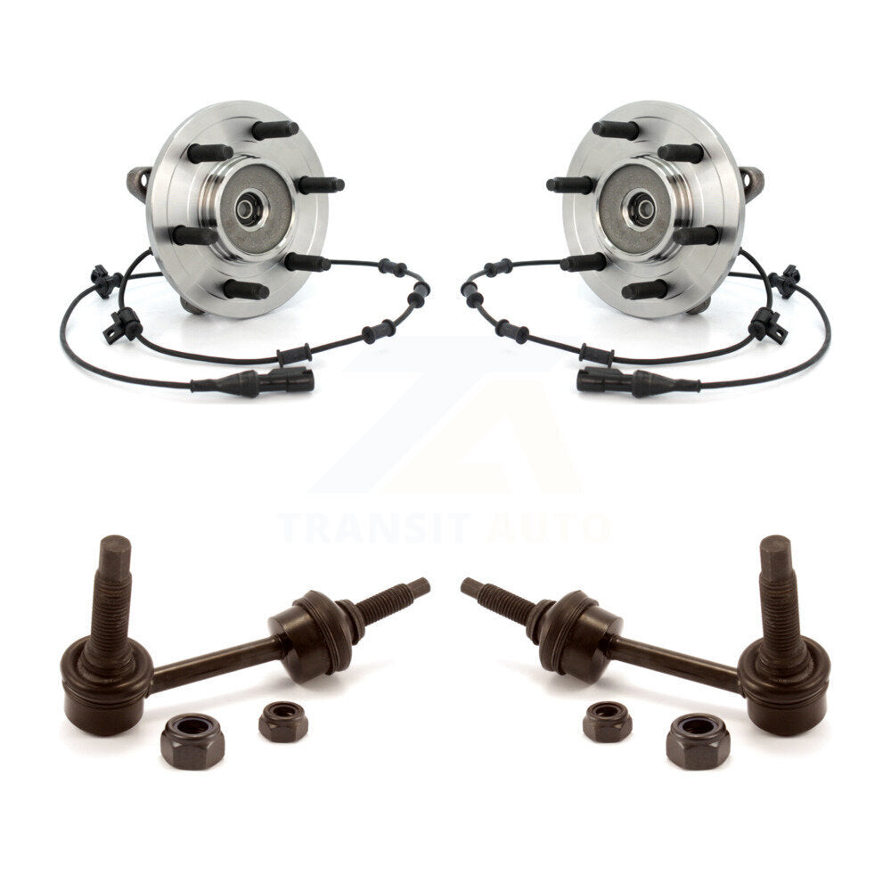 Hub Bearing Assembly And Link Front Kit For Ford Expedition Lincoln Navigator