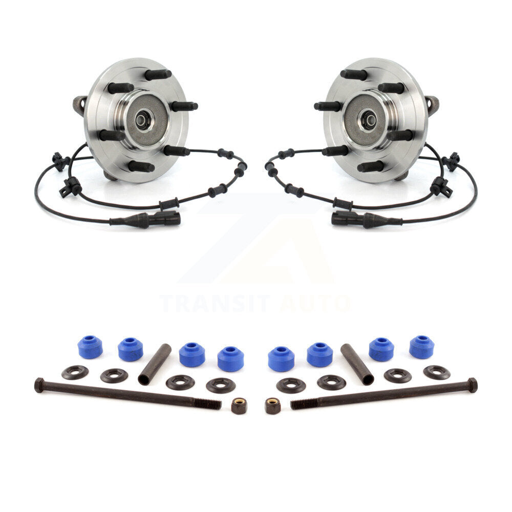 Hub Bearing Assembly And Link Front Kit For Ford Expedition Lincoln Navigator
