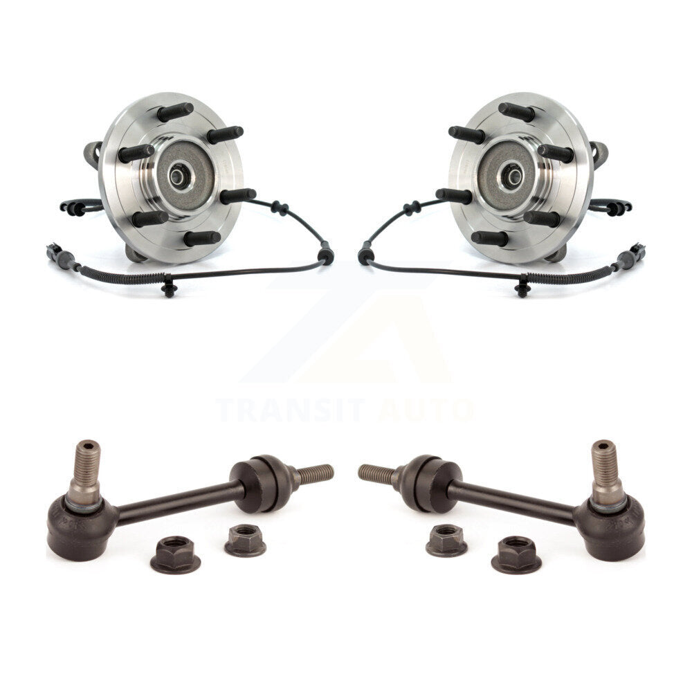 Hub Bearing Assembly & Link Front Kit For 2004 Ford F-150 4WD With 6 Lug Wheels