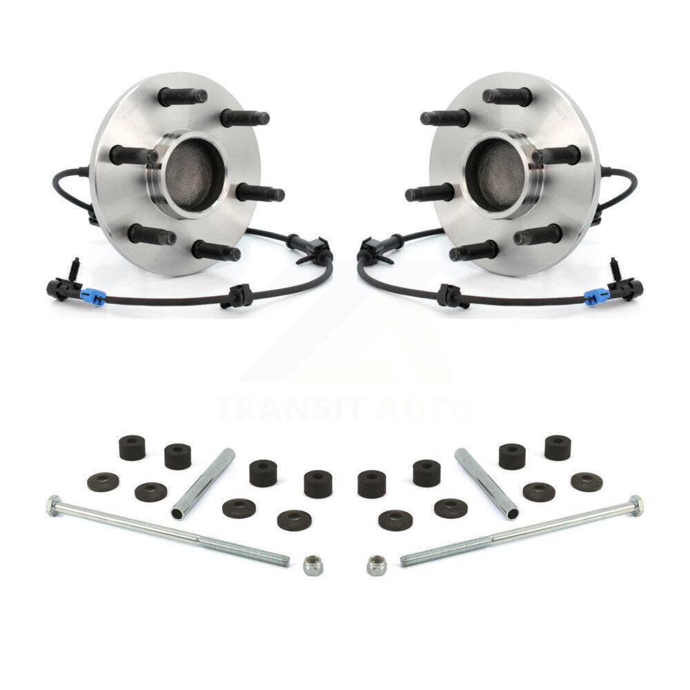 Hub Bearing Assembly & Link Front Kit For Chevrolet GMC Silverado 1500 Sierra XL