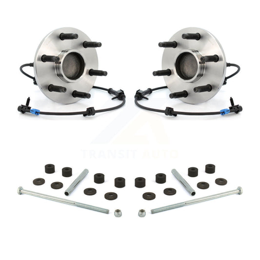 Hub Bearing Assembly & Link Front Kit For Chevrolet GMC Silverado 1500 Sierra XL