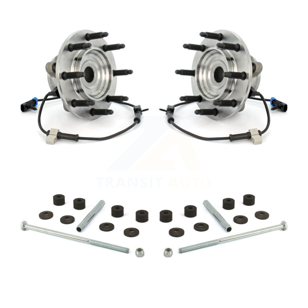 Hub Bearing Assembly Link Front Kit For Chevrolet GMC Silverado 1500 Sierra 2500