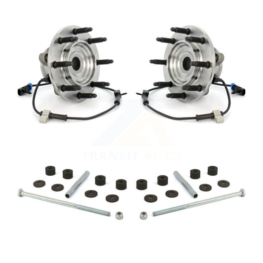 Hub Bearing Assembly Link Front Kit For Chevrolet GMC Silverado 1500 Sierra 2500