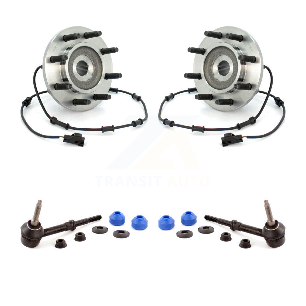 Hub Bearing Assembly And Link Front Kit For Dodge Ram 2500 3500 4WD
