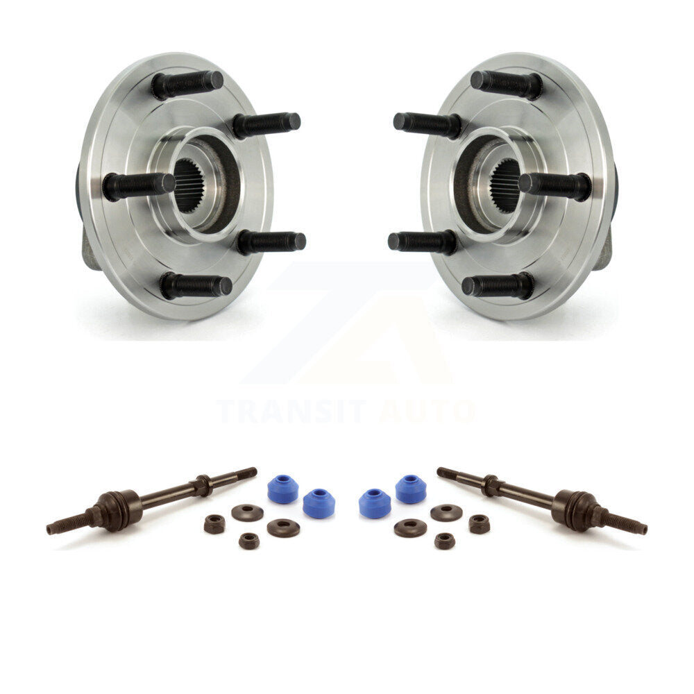 Hub Bearing Assembly & Link Front Kit For 02-08 Dodge Ram 1500 With 5 Lug Wheels