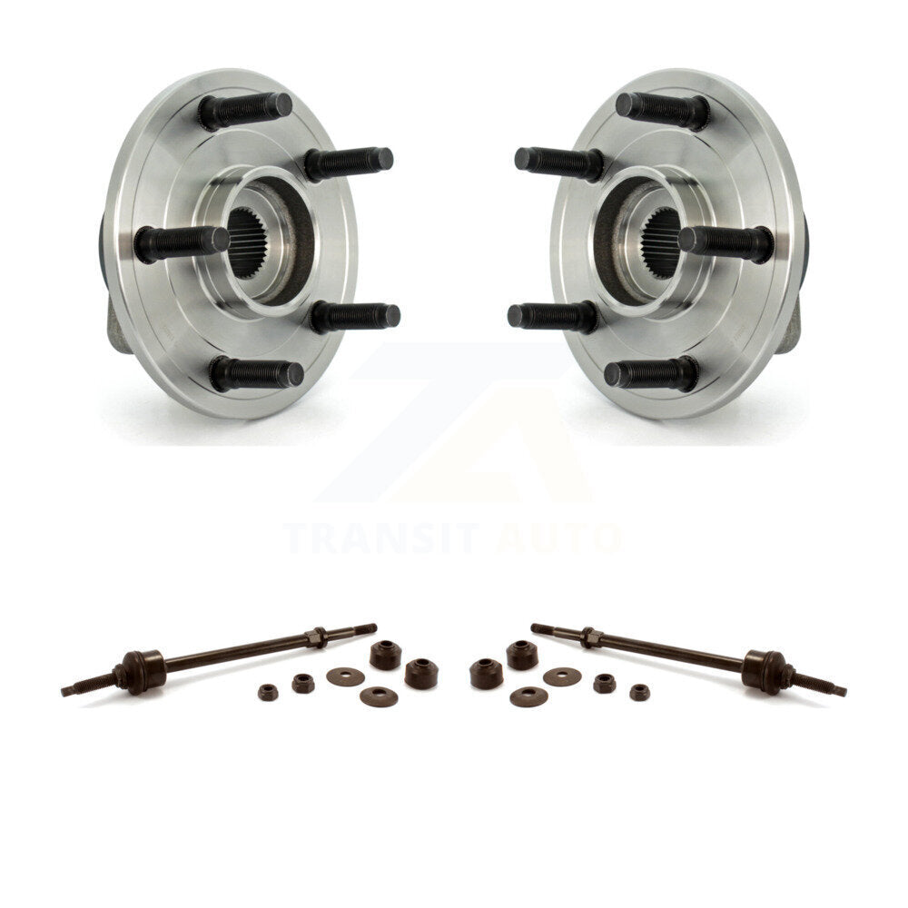 Hub Bearing Assembly & Link Front Kit For 02-05 Dodge Ram 1500 With 5 Lug Wheels