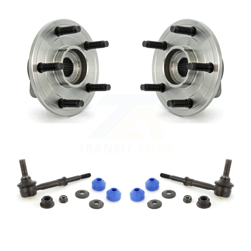 Hub Bearing Assembly & Link Front Kit For 06-08 Dodge Ram 1500 With 5 Lug Wheels