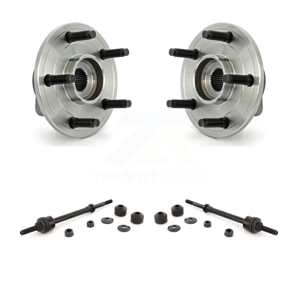Hub Bearing Assembly & Link Front Kit For 06-08 Dodge Ram 1500 With 5 Lug Wheels